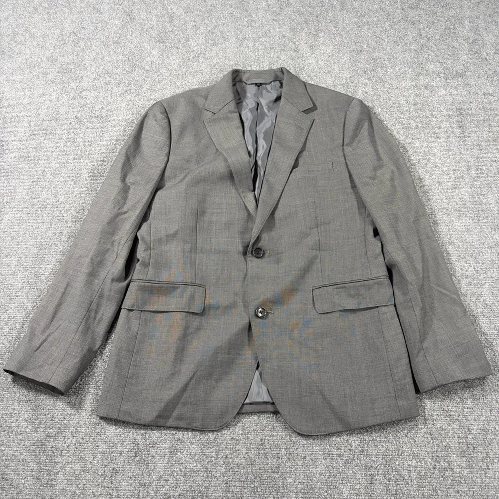 Bonobos Blazer Mens 38R Gray Wool Blend Sports Coat Standard Notch Preppy